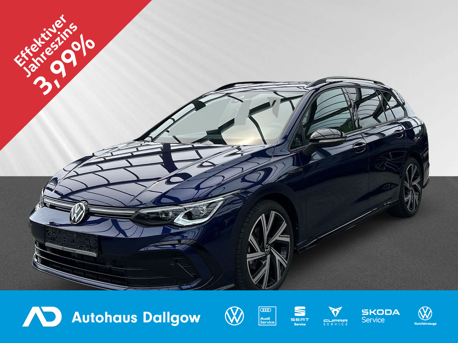 Golf Variant R-Line 1,5l eTSI DSG+Klima+LED+PDC+