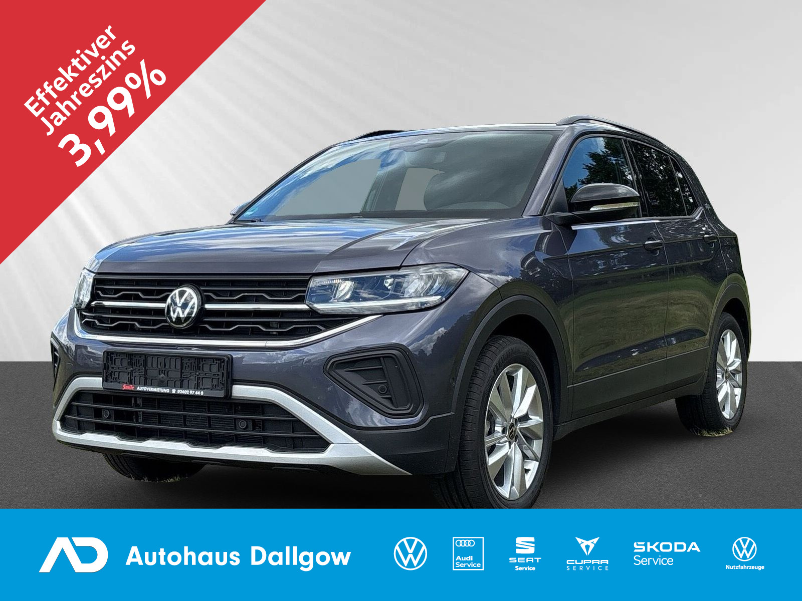 T-Cross Life 1.5 l TSI 150PS DSG PDC+Navi+Klimaa
